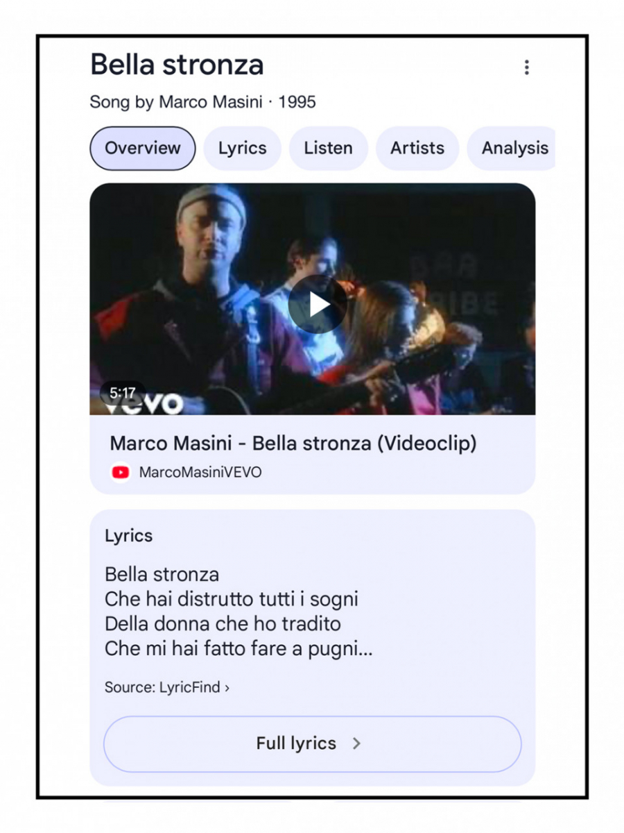BELLA STRONZA